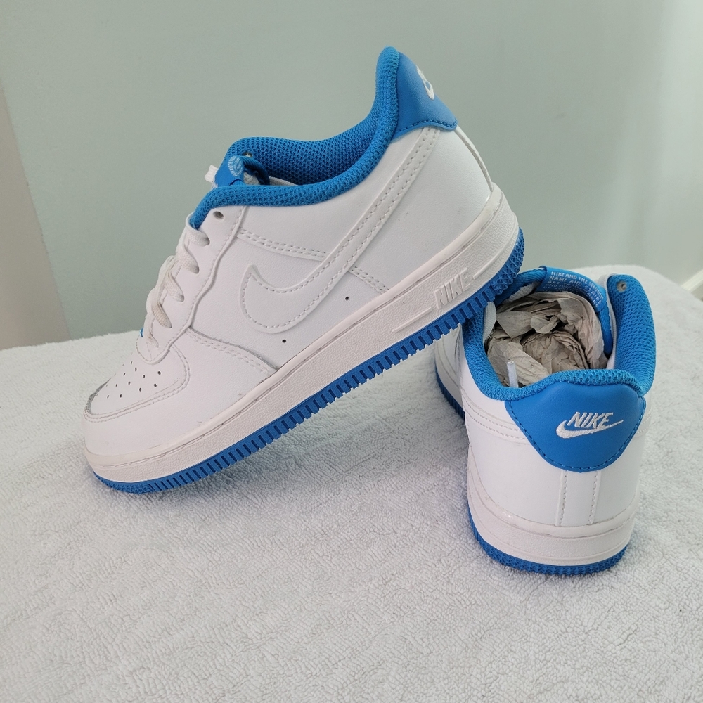 Nike Air Force 1 white + blue